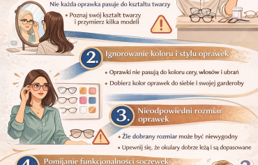 5 błędów przy wyborze okularów, których możesz uniknąć